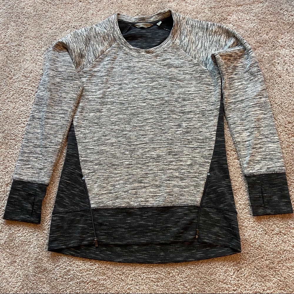 Athleta Long Sleeve Zippered Sweatshirt